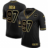 Nike 49ers 97 Nick Bosa Black Gold 2020 Salute To Service Limited Jersey Dyin,baseball caps,new era cap wholesale,wholesale hats